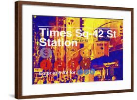 Times Square 42st Station-Philippe Hugonnard-Framed Giclee Print