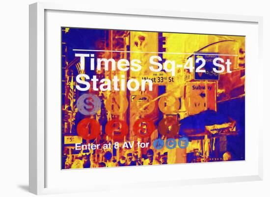 Times Square 42st Station-Philippe Hugonnard-Framed Giclee Print