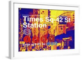 Times Square 42st Station-Philippe Hugonnard-Framed Giclee Print