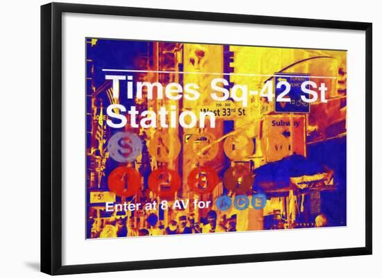 Times Square 42st Station-Philippe Hugonnard-Framed Giclee Print