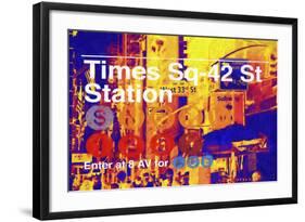 Times Square 42st Station-Philippe Hugonnard-Framed Giclee Print
