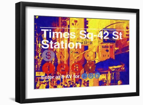 Times Square 42st Station-Philippe Hugonnard-Framed Giclee Print