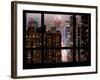 Times Square and 42nd Street by Night - Manhattan, New York, USA-Philippe Hugonnard-Framed Photographic Print