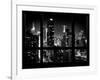 Times Square and 42nd Street with the Empire State Building by Night - Manhattan, New York, USA-Philippe Hugonnard-Framed Photographic Print