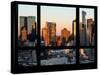 Times Square and Theater District at Sunset in Winter -Manhattan - New York, USA-Philippe Hugonnard-Stretched Canvas