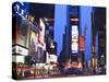 Times Square at Dusk, Manhattan, New York City, New York, United States of America, North America-Amanda Hall-Stretched Canvas