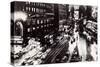 Times Square at Night, New York , c.1930-null-Stretched Canvas