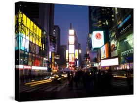 Times Square at Night, New York City, New York, USA-Bill Bachmann-Stretched Canvas