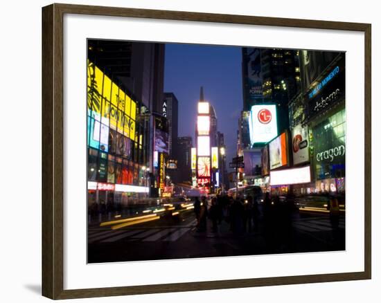 Times Square at Night, New York City, New York, USA-Bill Bachmann-Framed Photographic Print