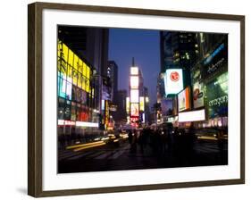 Times Square at Night, New York City, New York, USA-Bill Bachmann-Framed Photographic Print