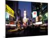 Times Square at Night, New York City, New York, USA-Bill Bachmann-Mounted Photographic Print