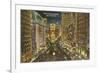 Times Square at Night, New York City-null-Framed Premium Giclee Print