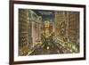 Times Square at Night, New York City-null-Framed Premium Giclee Print