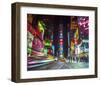 Times Square at Night New York-null-Framed Art Print