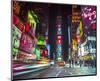 Times Square at Night New York-null-Mounted Art Print