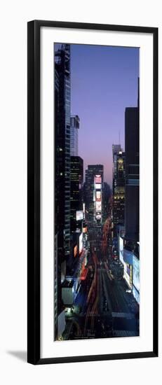 Times Square at night-Richard Berenholtz-Framed Art Print