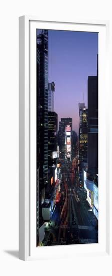 Times Square at night-Richard Berenholtz-Framed Art Print