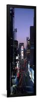 Times Square at night-Richard Berenholtz-Framed Art Print