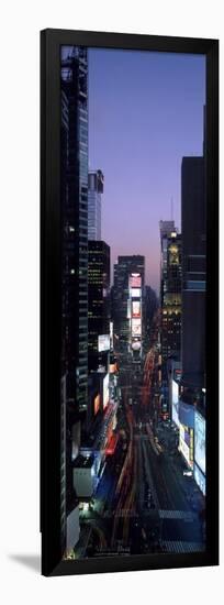 Times Square at night-Richard Berenholtz-Framed Art Print