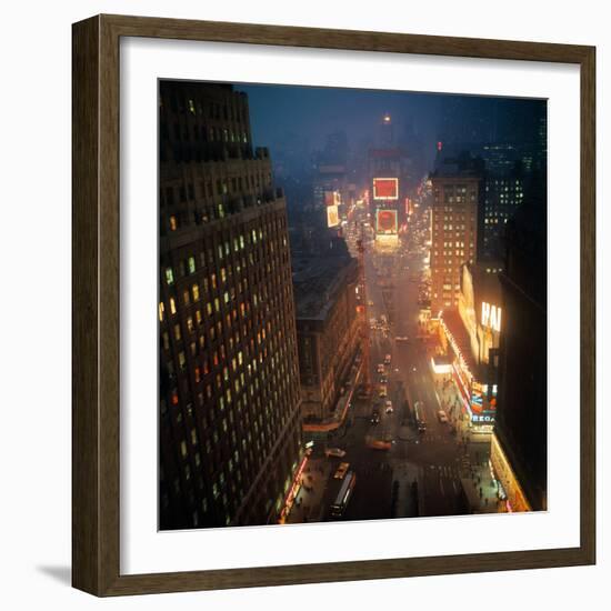 Times Square at Night-null-Framed Photographic Print