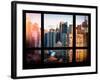 Times Square Buildings at Sunset - Manhattan, New York, USA-Philippe Hugonnard-Framed Photographic Print