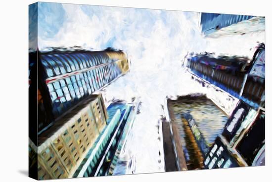 Times Square Buildings II - In the Style of Oil Painting-Philippe Hugonnard-Stretched Canvas
