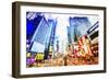 Times Square Colors - In the Style of Oil Painting-Philippe Hugonnard-Framed Giclee Print