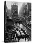 Times Square During a President Franklin D. Roosevelt Speech Transmission, New York, 1941-null-Stretched Canvas