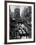 Times Square During a President Franklin D. Roosevelt Speech Transmission, New York, 1941-null-Framed Photographic Print