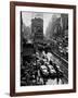 Times Square During a President Franklin D. Roosevelt Speech Transmission, New York, 1941-null-Framed Photographic Print