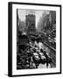 Times Square During a President Franklin D. Roosevelt Speech Transmission, New York, 1941-null-Framed Photographic Print