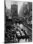 Times Square During a President Franklin D. Roosevelt Speech Transmission, New York, 1941-null-Mounted Photographic Print