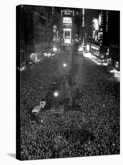 Times Square During the New Year's Eve Celebration-null-Stretched Canvas