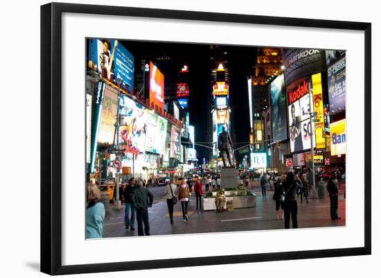 Times Square I-Erin Berzel-Framed Photographic Print