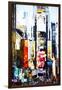 Times Square II - In the Style of Oil Painting-Philippe Hugonnard-Framed Giclee Print