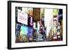 Times Square III - In the Style of Oil Painting-Philippe Hugonnard-Framed Giclee Print