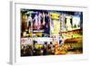 Times Square - In the Style of Oil Painting-Philippe Hugonnard-Framed Giclee Print