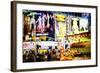 Times Square - In the Style of Oil Painting-Philippe Hugonnard-Framed Giclee Print