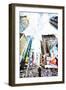 Times Square IV - In the Style of Oil Painting-Philippe Hugonnard-Framed Giclee Print