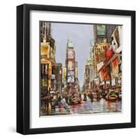 Times Square Jam-John B^ Mannarini-Framed Art Print