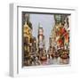 Times Square Jam-John B^ Mannarini-Framed Art Print