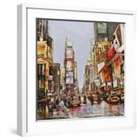 Times Square Jam-John B^ Mannarini-Framed Art Print