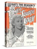 Times Square Lady Sheet Music-null-Stretched Canvas
