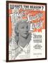 Times Square Lady Sheet Music-null-Framed Art Print