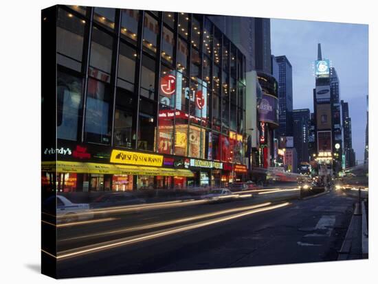 Times Square, Looking North, Dusk, NYC-Barry Winiker-Stretched Canvas