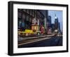 Times Square, Looking North, Dusk, NYC-Barry Winiker-Framed Premium Photographic Print