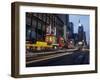 Times Square, Looking North, Dusk, NYC-Barry Winiker-Framed Photographic Print