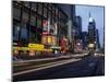 Times Square, Looking North, Dusk, NYC-Barry Winiker-Mounted Photographic Print