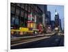 Times Square, Looking North, Dusk, NYC-Barry Winiker-Framed Photographic Print