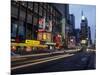 Times Square, Looking North, Dusk, NYC-Barry Winiker-Mounted Photographic Print